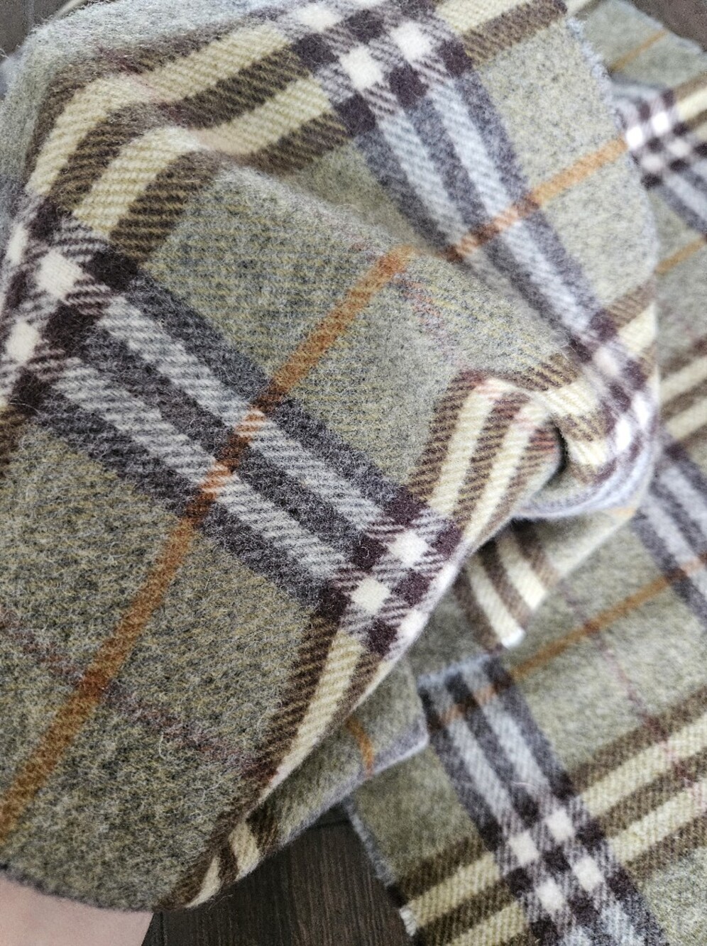 Burberry Cashmere Blend Nova Check Scarf | Made in England | 13" x 72" Unisex - Picture 7 of 12